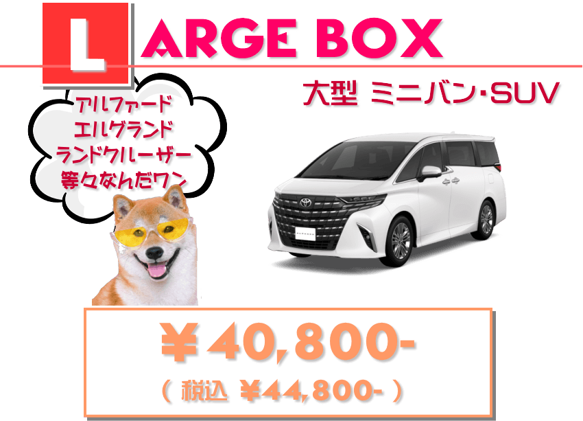 大型ミニバン 車内水洗い洗浄 ￥44,800-